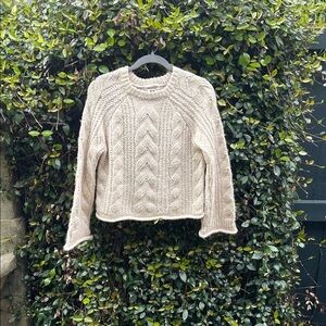 Universal Thread Cable Knit Sweater - Cream
